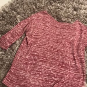 Pink and white top